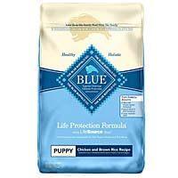 a bag of dog food blue buffalo dry dog food