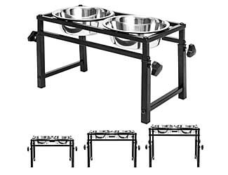adjustable raised pet bowls